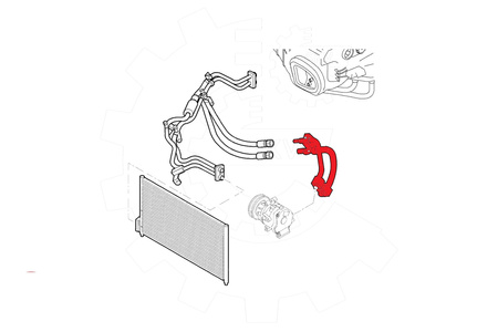 Przewód klimatyzacji FIAT PUNTO 1.3 D Multijet 12.13-